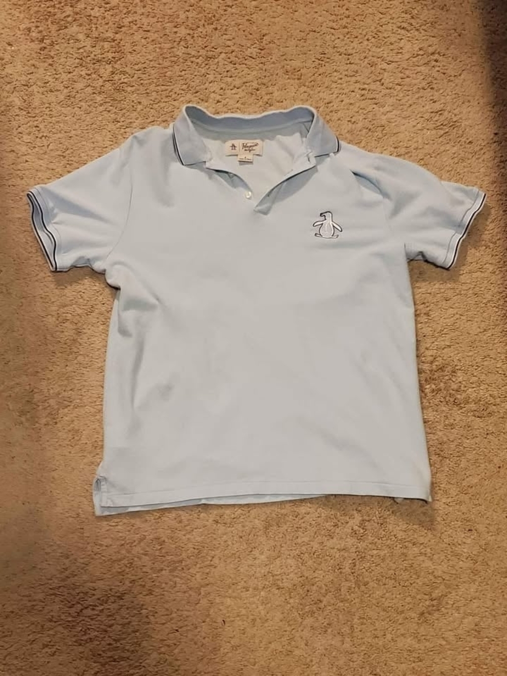 Light Blue Penguin Polo Size M